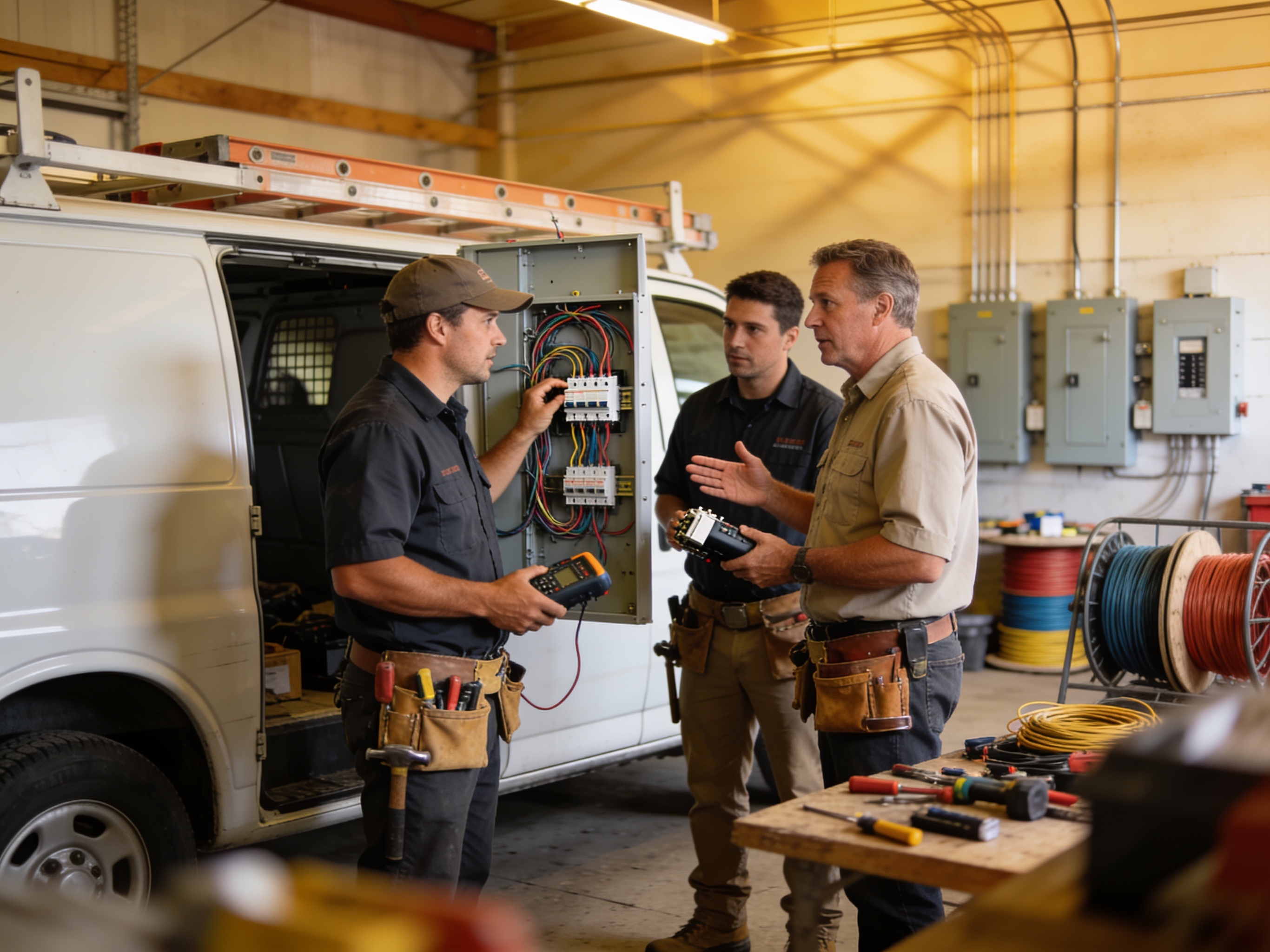 The Electrician Clermont Fl team at work in Clermont