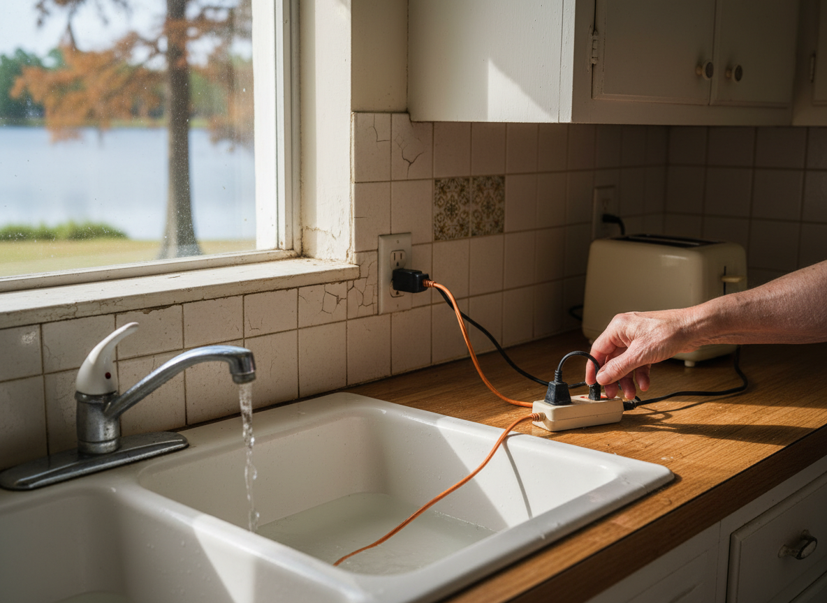 Why Older Lake County Homes Need GFCI Outlets Near Water